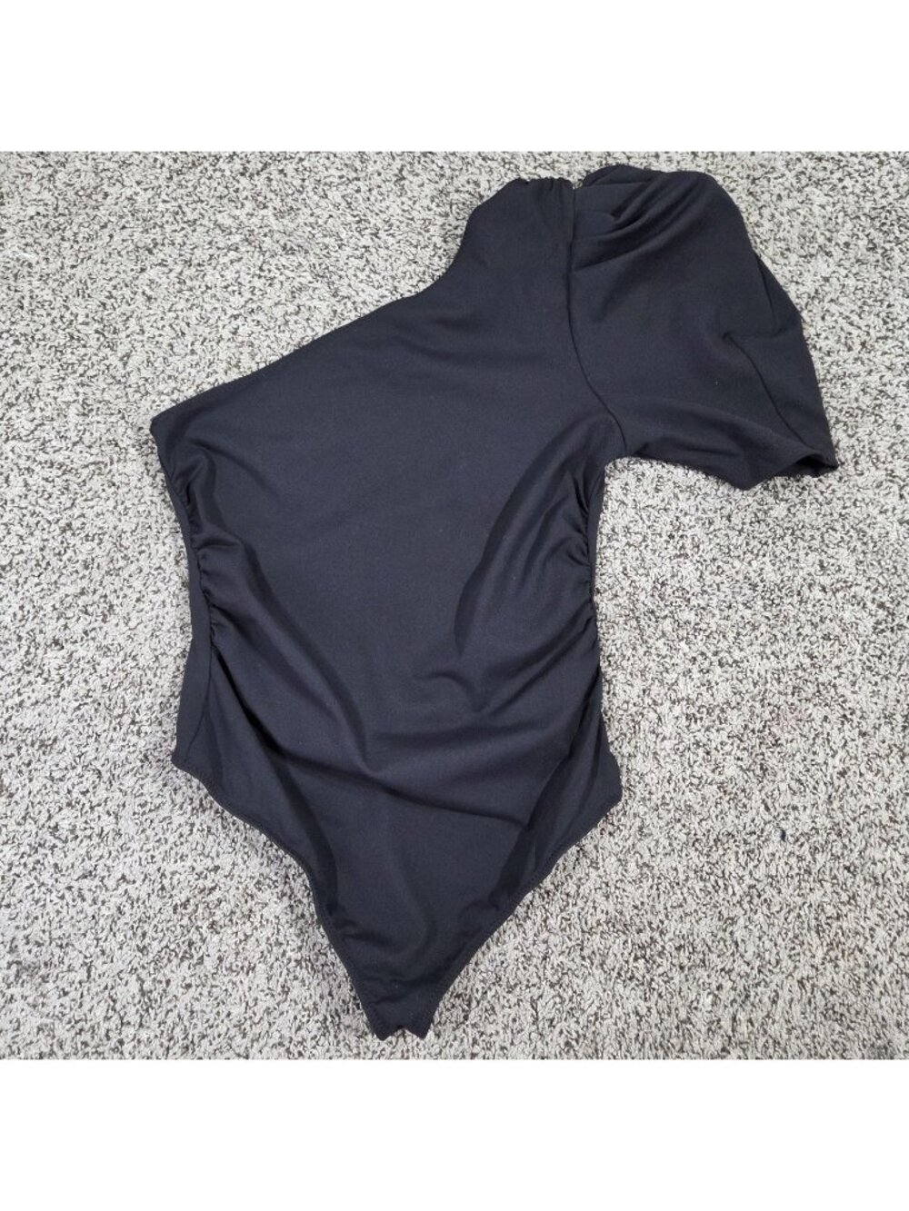 Free People Intimately Free Somethin Bout You One Shoulder Black Bodysuit M